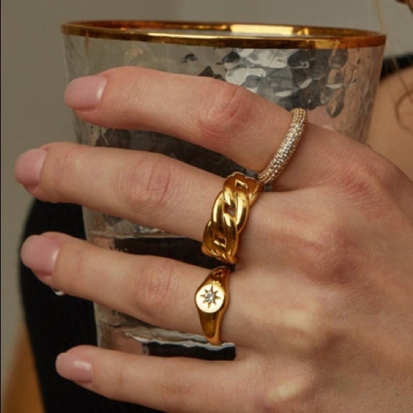 Chunky ring chain ring - Picture 5 of 7